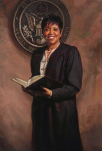 Judge_Saundra_Brown_Armstrong_official_portrait_by_Scott_Johnston,_oil_on_linen_38x26_inches,_collection_of_the_United_States_District_Court_of_Northern_California,_Oakland