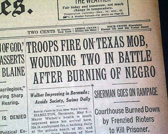 The Sherman Riot of 1930: Major Outbreak of Racial Violence in the United  States | Black Then