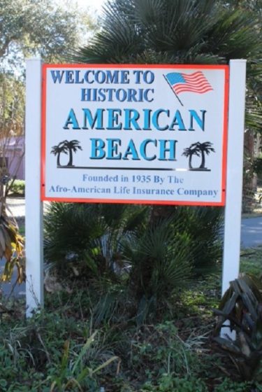 American_Beach_Welcome_Sign