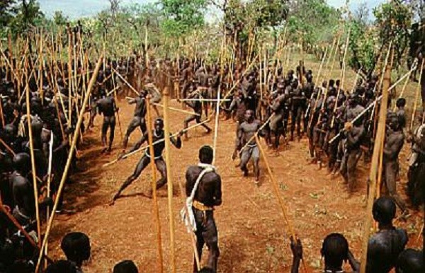 Photos and pictures of: Zulu stick fighting is an old tradition